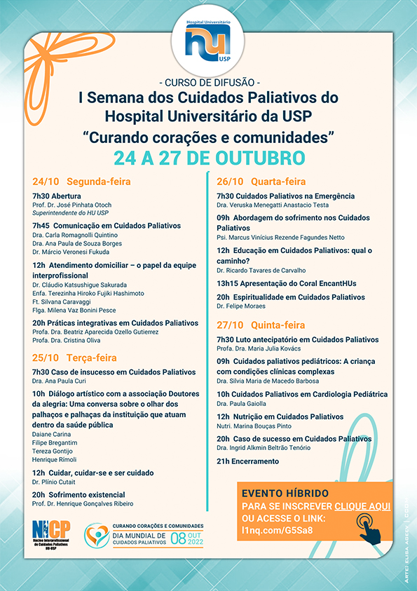 Aulas do curso de Cuidados Paliativos na Fisioterapia - Cessetembro